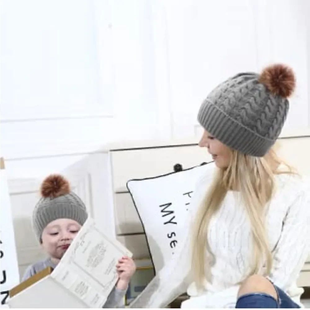 🎀Mom-Baby Beanies Set🎀NEW